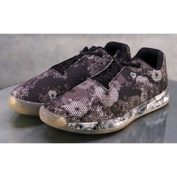 No Bull Court Outwork Men\'s Trainer Shoes Size 9 Tie Dye Floral Gray Black
